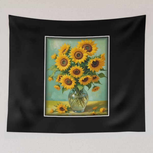Item preview, Painting Of The Sunflowers In A Style Imitating Vincent van Gogh's Technique designed and sold by Adelberton.