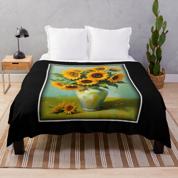 Item preview, Painting Of The Sunflowers In A Style Imitating Vincent van Gogh's Technique designed and sold by Adelberton.
