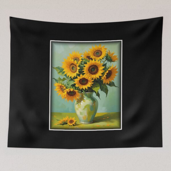 Item preview, Painting Of The Sunflowers In A Style Imitating Vincent van Gogh's Technique designed and sold by Adelberton.