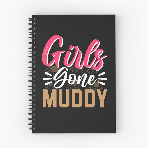 Item preview, Girls Gone Muddy Mud Run Marathon Runner running designed and sold by TeeVibesshop.