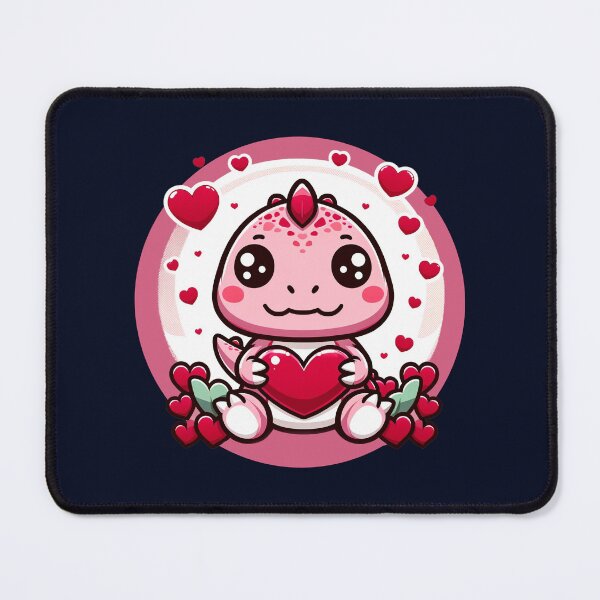 Item preview, Adorable Cartoon Baby Dinosaur with Love Hearts designed and sold by LunarFern.
