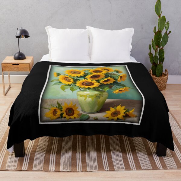Item preview, Painting Of The Sunflowers In A Style Imitating Vincent van Gogh's Technique designed and sold by Adelberton.