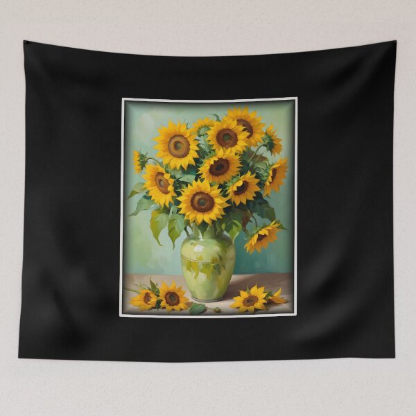 Item preview, Painting Of The Sunflowers In A Style Imitating Vincent van Gogh's Technique designed and sold by Adelberton.