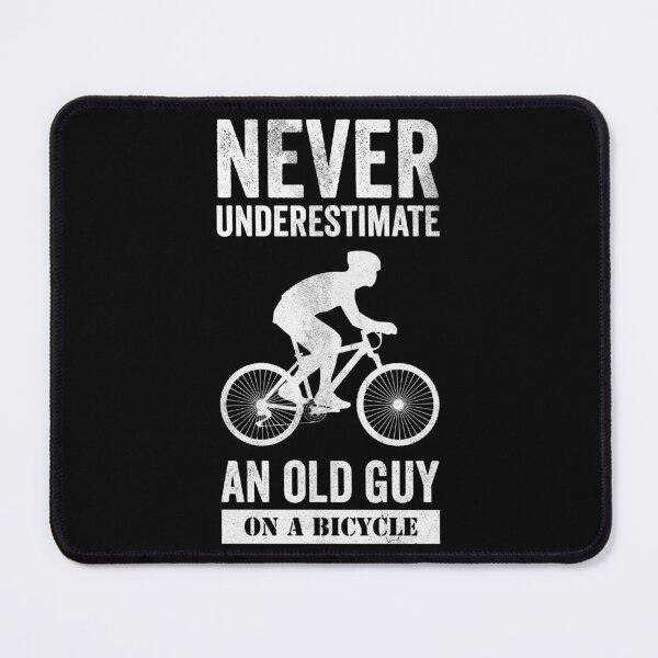 Item preview, Never Underestimate An Old Guy On A Bicycle designed and sold by HorizonDesignz.