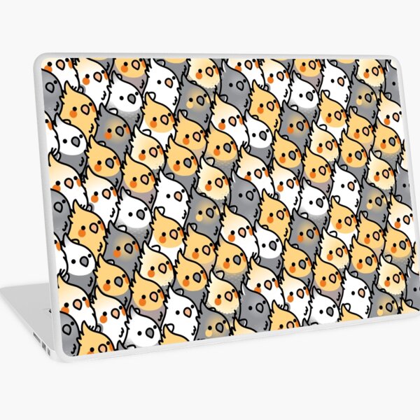 Chubby Cockatiel Party Laptop Skin