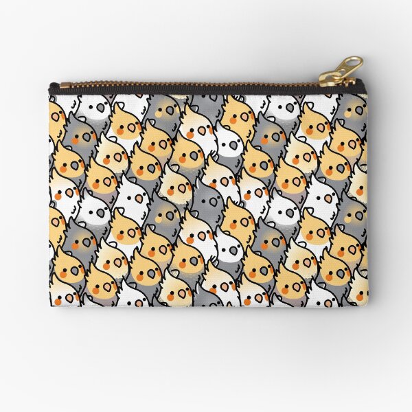 Chubby Cockatiel Party Zipper Pouch