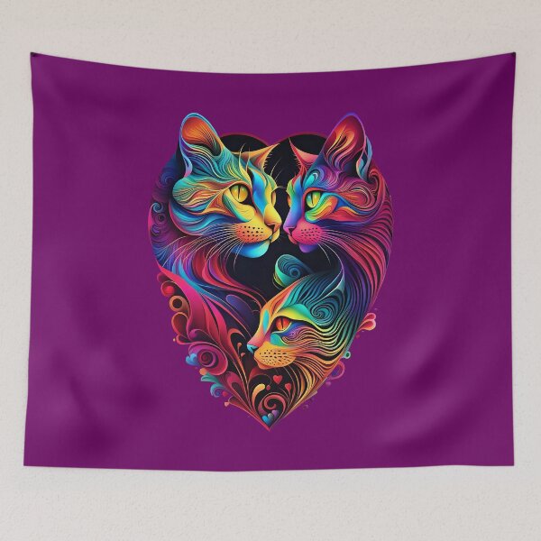 Item preview, Artfully designed cat heart designed and sold by dedoma.