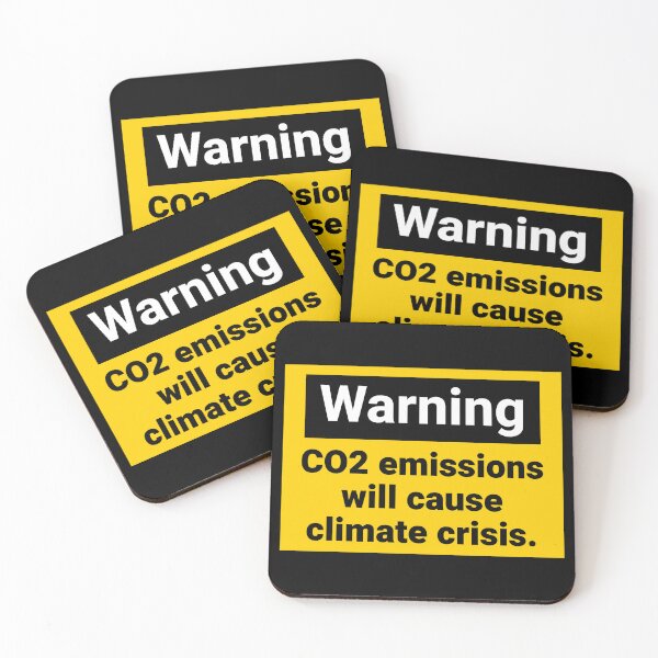 Item preview, Warning CO2 emissions will cause climate crisis  designed and sold by Rachel the Artist .