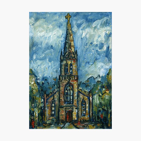 Item preview, St Michael's Church , Highgate , London , Oil on Board designed and sold by Luke Bailey.