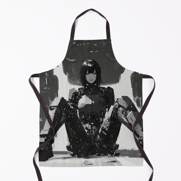Item preview, Cyberpunk Girl Sitting By Her Mech designed and sold by Nightarcade.