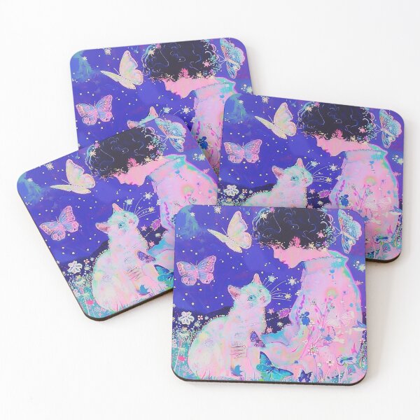 Item preview, a boy and a cat, butterflies designed and sold by From-Blackplum.