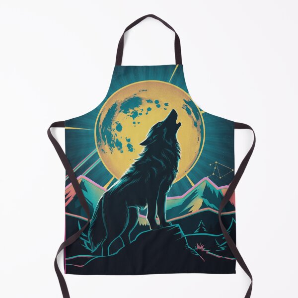 Item preview, Retro Wolf Howl designed and sold by Exodoi.