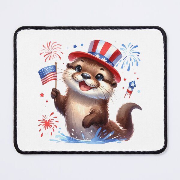 Item preview, Otter Watercolor in American Independence Day designed and sold by 93-Store.