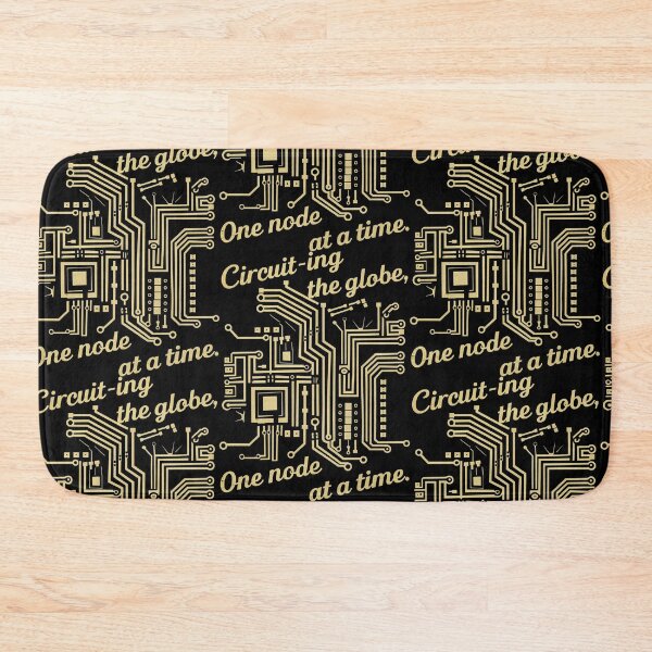 Item preview, Circuit-ing the Globe: Golden Nodes Connecting the World designed and sold by SplashTastic.
