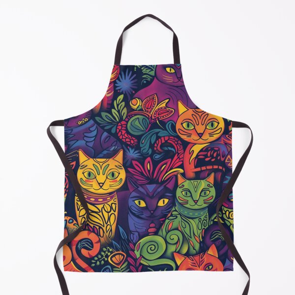 Item preview, Colorful Cats Pattern designed and sold by Linda Roisum.