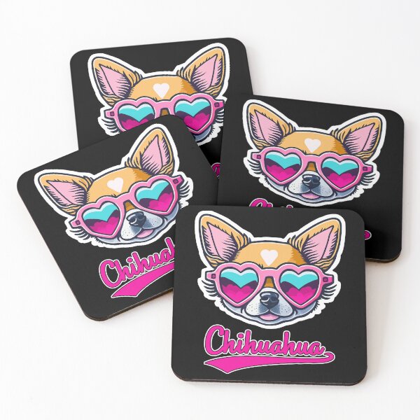 Item preview, Chihuahua in Heart Shaped Sunglasses designed and sold by KellysComColors.