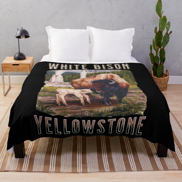 Item preview, WHITE BISON CALF FROM YELLOWSTONE designed and sold by justyna-s28.