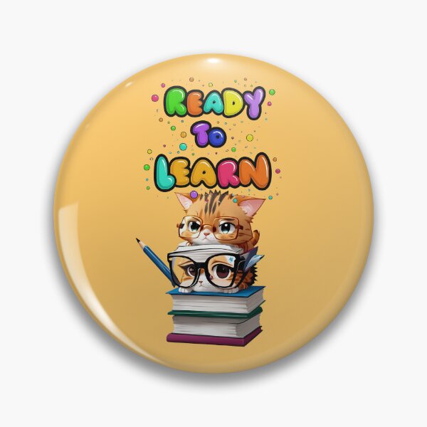 Item preview, Ready to Learn A stack of books with a cute cat sitting on top t-shirt designed and sold by WitMeme.