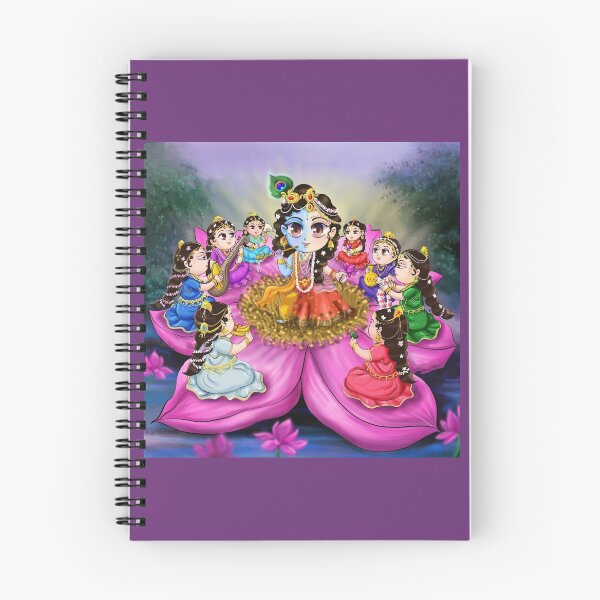 Item preview, radha krishna and eight friends designed and sold by ritusdesigns.