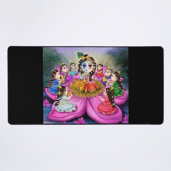 Item preview, radha krishna and eight friends designed and sold by ritusdesigns.