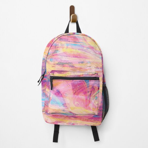 Item preview, Retro psychedelic pink yellow abstract designed and sold by Hen-C-Art.