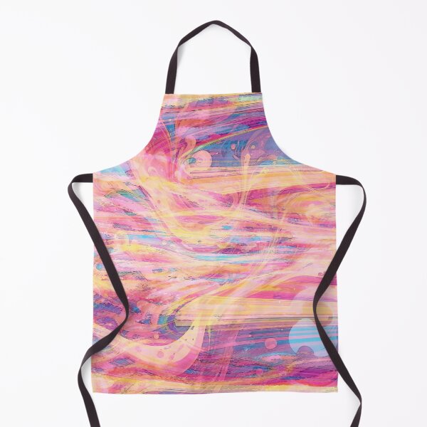 Item preview, Retro psychedelic pink yellow abstract designed and sold by Hen-C-Art.
