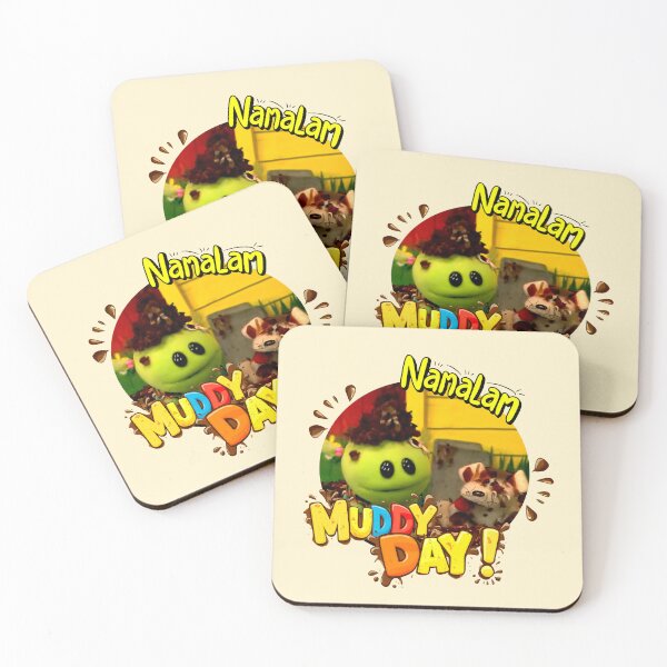 Item preview, Muddy Day - Fun Nanalan Character Design, Playful and Adorable Puppet Art, Nanalan's Messy Adventure Captured in a Cute and Colorful Illustration designed and sold by FEBRICAST.