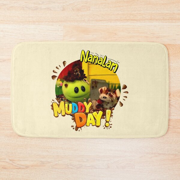 Item preview, Muddy Day - Fun Nanalan Character Design, Playful and Adorable Puppet Art, Nanalan's Messy Adventure Captured in a Cute and Colorful Illustration designed and sold by FEBRICAST.