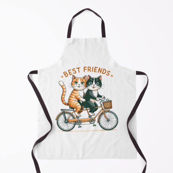 Item preview, Best friends. Cute tabby cats on a bicycle designed and sold by CameliaWave.