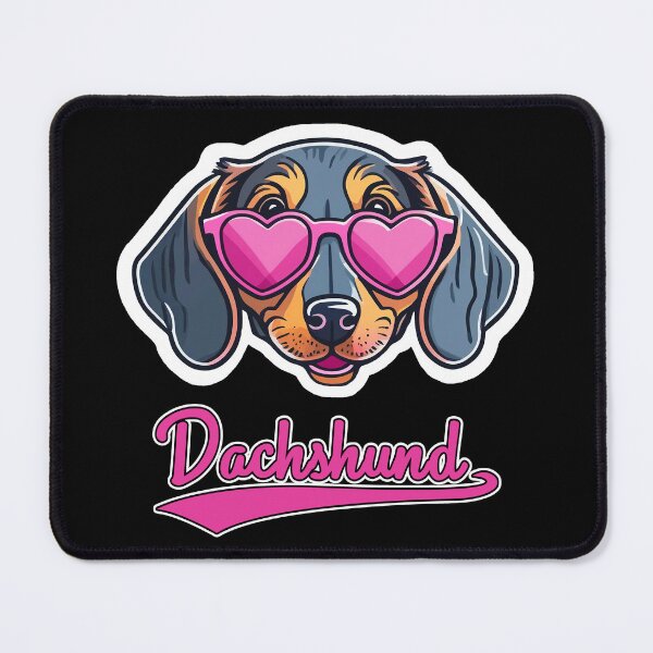 Item preview, Dachshund in Heart Shaped Sunglasses designed and sold by KellysComColors.