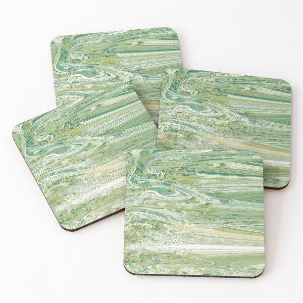 Item preview, Retro psychedelic green abstract designed and sold by Hen-C-Art.