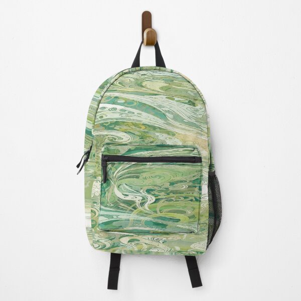 Item preview, Retro psychedelic green abstract designed and sold by Hen-C-Art.