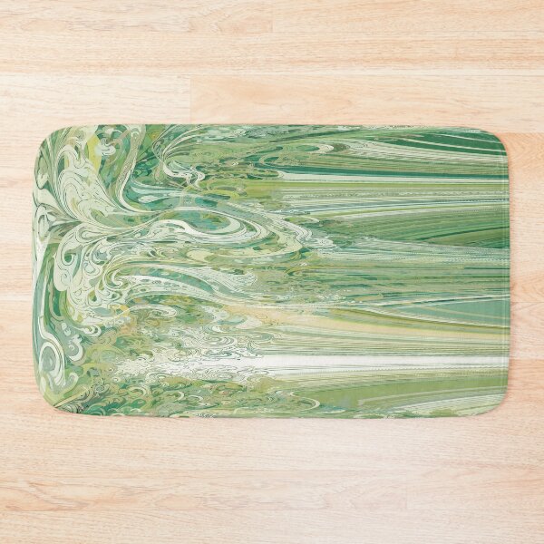 Item preview, Retro psychedelic green abstract designed and sold by Hen-C-Art.