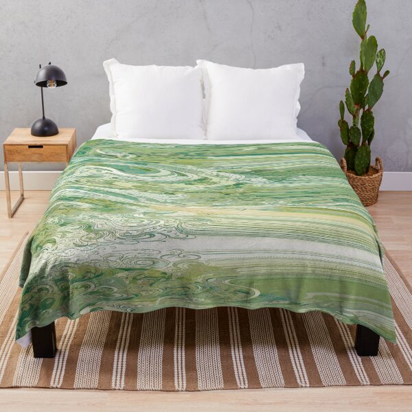 Item preview, Retro psychedelic green abstract designed and sold by Hen-C-Art.