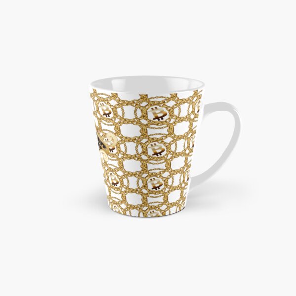 Golden Bitcoin Merchandise Design Tall Mug