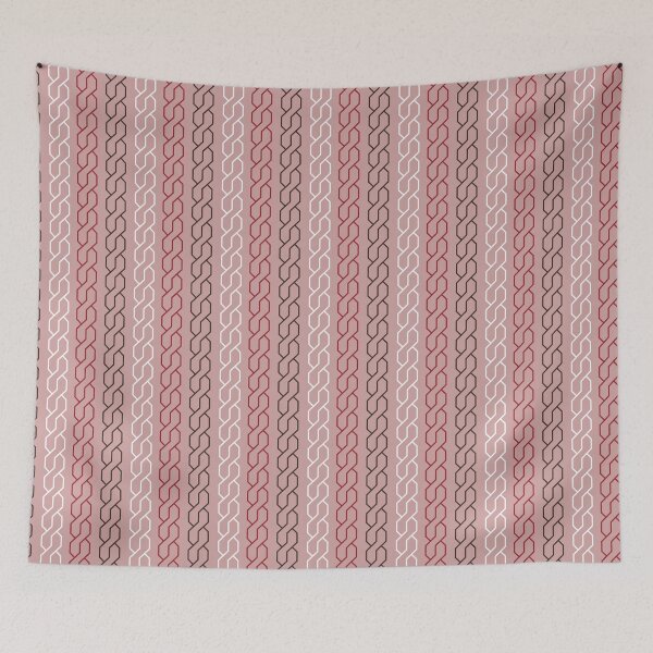 Item preview, Twisted Rope Chainlink on Pink designed and sold by VintageStyle.