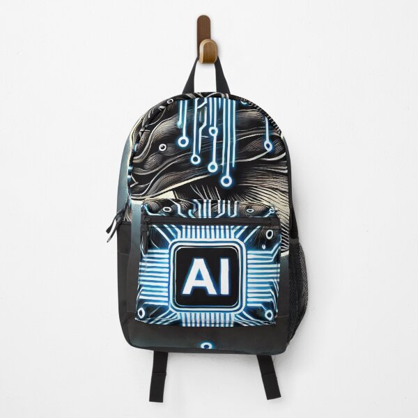 Item preview, AI Brain Circuitry Art - Futuristic Neural Network Design designed and sold by WhiteDoveArt.