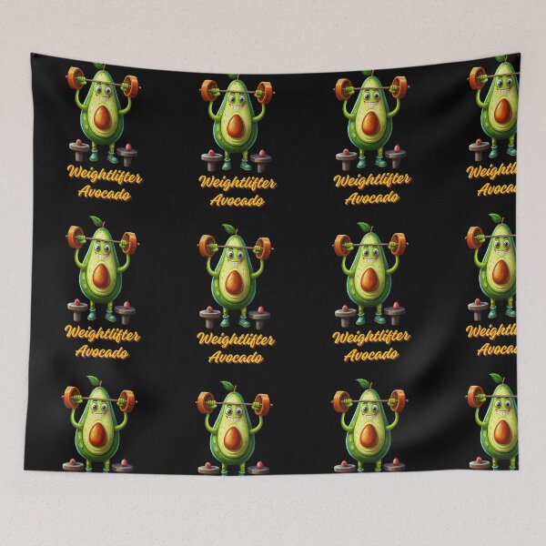 Item preview, Lifting Avocado - Weightlifter Avocado - Funny Avocado Lifting Weights Gym Fitness Workout designed and sold by ExploreTheStore.