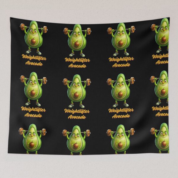 Item preview, Lifting Avocado - Weightlifter Avocado - Funny Avocado Lifting Weights Gym Fitness Workout designed and sold by ExploreTheStore.