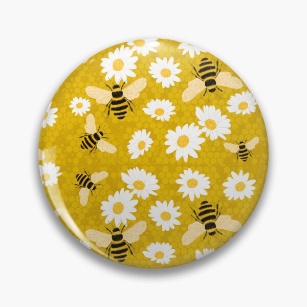 Item preview, Bee with white flowers - Honey Blossom designed and sold by BeUniqueByRomy.