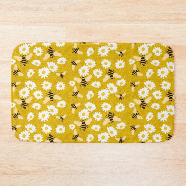 Item preview, Bee with white flowers - Honey Blossom designed and sold by BeUniqueByRomy.