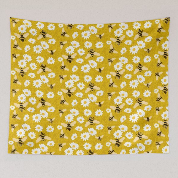 Item preview, Bee with white flowers - Honey Blossom designed and sold by BeUniqueByRomy.