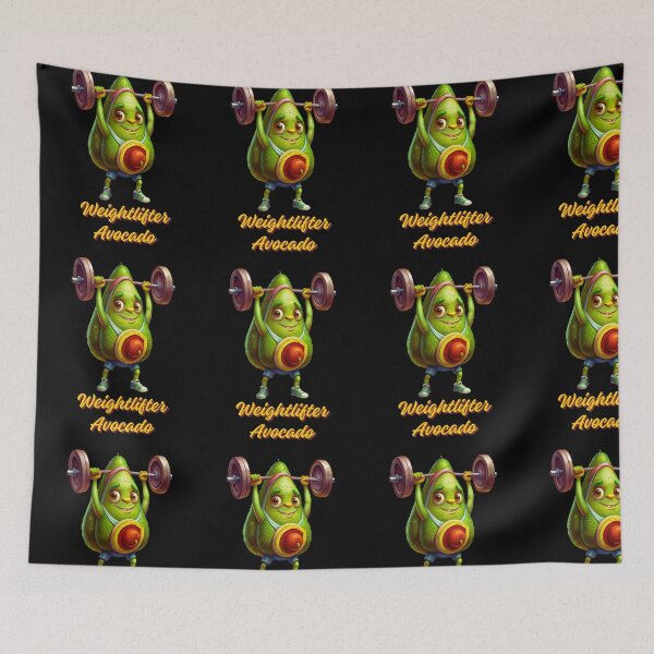 Item preview, Lifting Avocado - Weightlifter Avocado - Funny Avocado Lifting Weights Gym Fitness Workout designed and sold by ExploreTheStore.