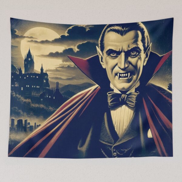 Item preview, Vintage Horror Count Dracula Dark And Stormy Night designed and sold by deadlyfilms79.
