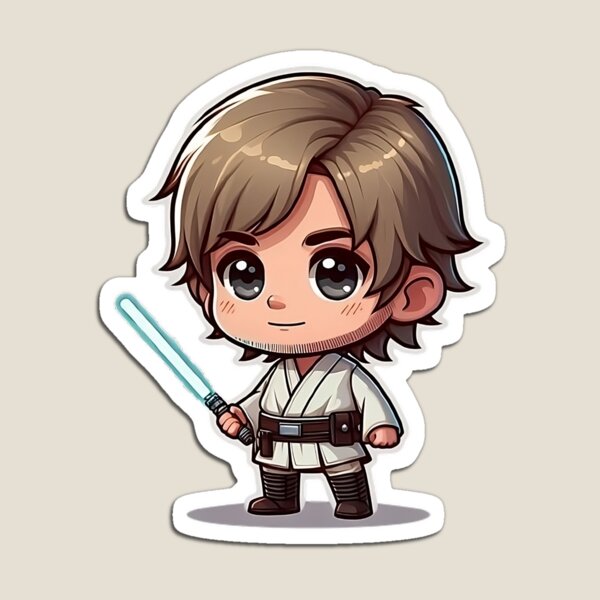 Item preview, Chibi Luke Skywalker designed and sold by StickersNPeels.