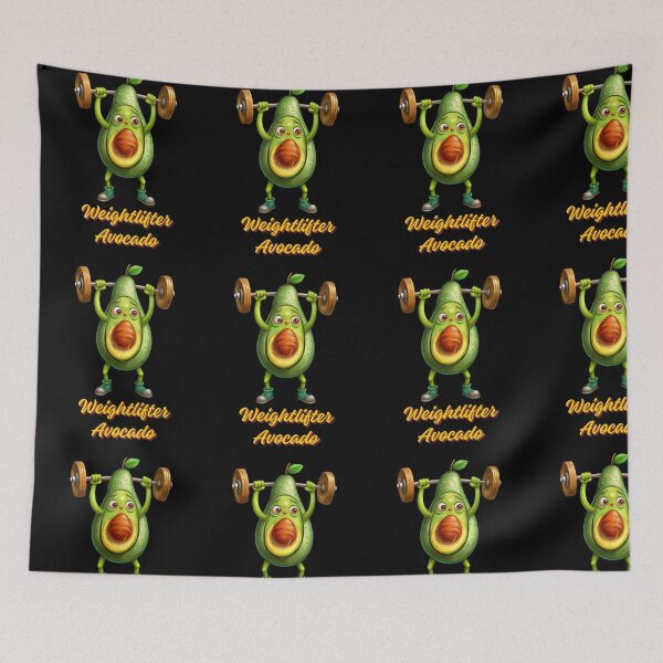 Item preview, Lifting Avocado - Weightlifter Avocado - Funny Avocado Lifting Weights Gym Fitness Workout designed and sold by ExploreTheStore.