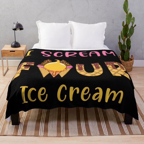 Item preview, I Scream Four Ice Cream Kids Boy Girl 4th Birthday designed and sold by Blok45.