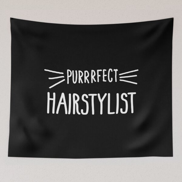 Item preview, Regalo de estilista Cute Perfect Hairstylist Cat Lover print designed and sold by farhanhafeez.