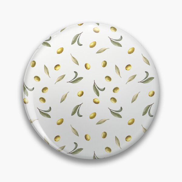 Item preview, Copy of Olive tree branch with green leaves, fruits berries. Watercolor seamless pattern.  designed and sold by BartolArt.
