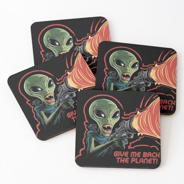 Item preview, The evil alien fires a blaster.  designed and sold by JoraArt.